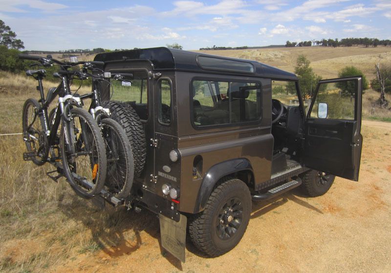 DEFENDER2.NET - View topic - [Wanted] Tow bar mounted bike carrier Bike Rack For Land Rover Defender 110