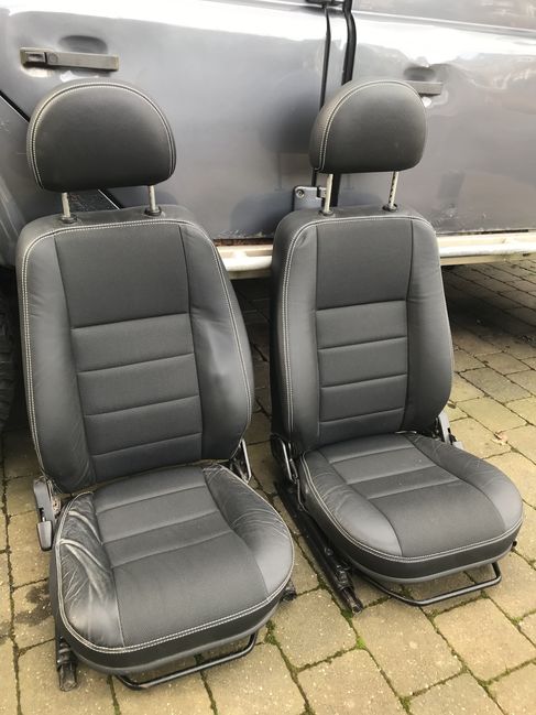 New Defender Seat Covers - Front Pair with Leather Trim