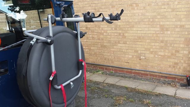 halfords spare wheel bike rack