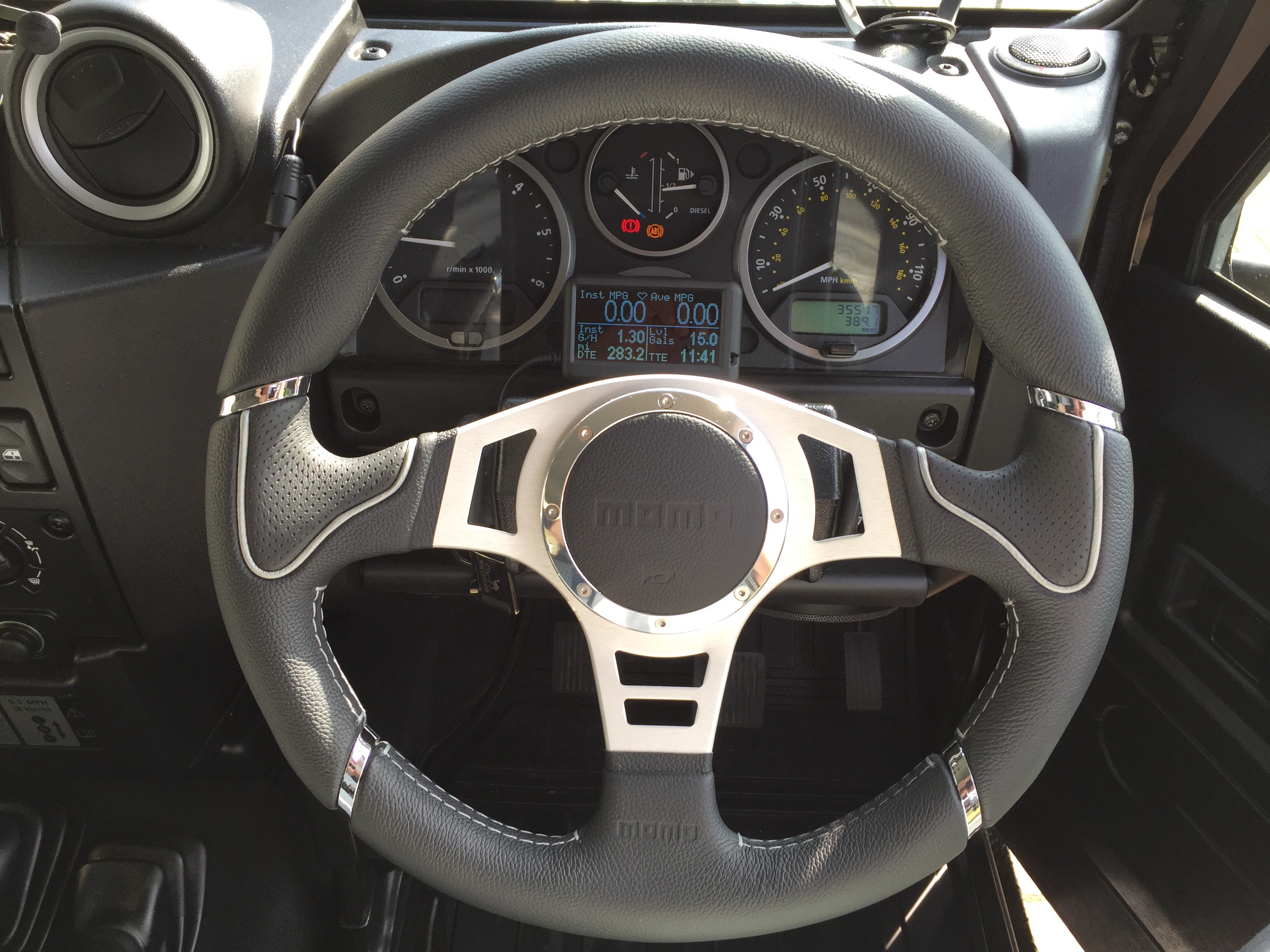 defender puma steering wheel