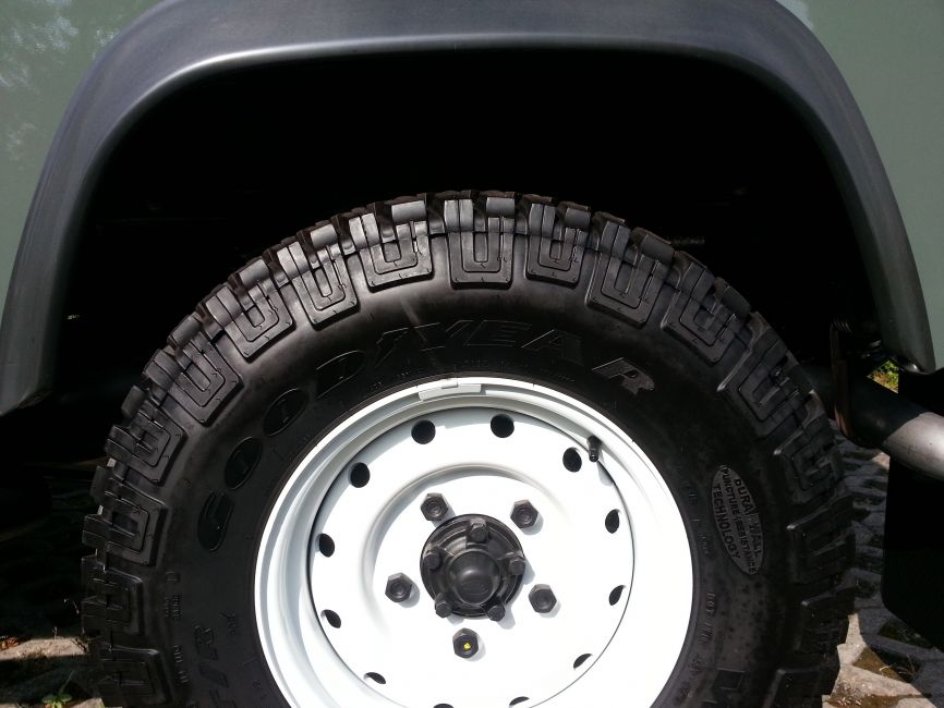 Land Rover 16/'/' x 6.5 Heavy Duty Wolf Steel Wheel Part# ANR4583W