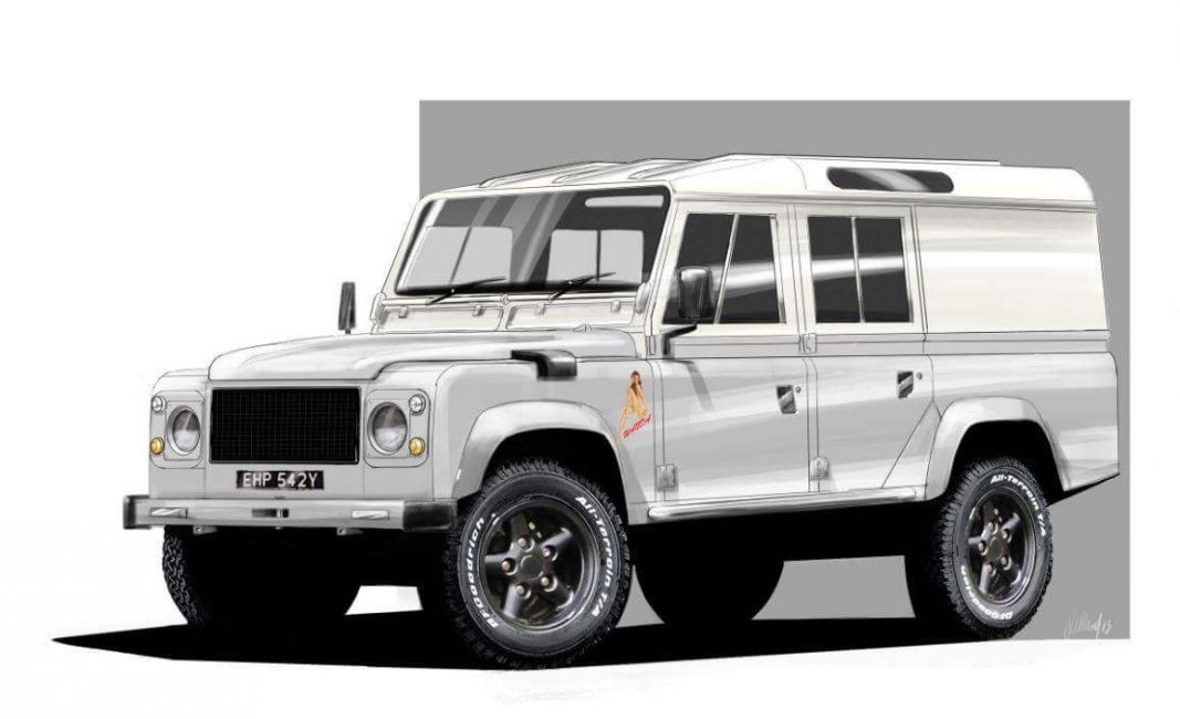 DEFENDER2.NET - View topic - CUSTOM LAND ROVER DRAWING